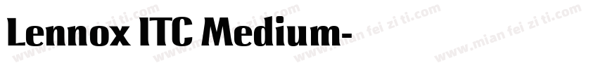 Lennox ITC Medium字体转换